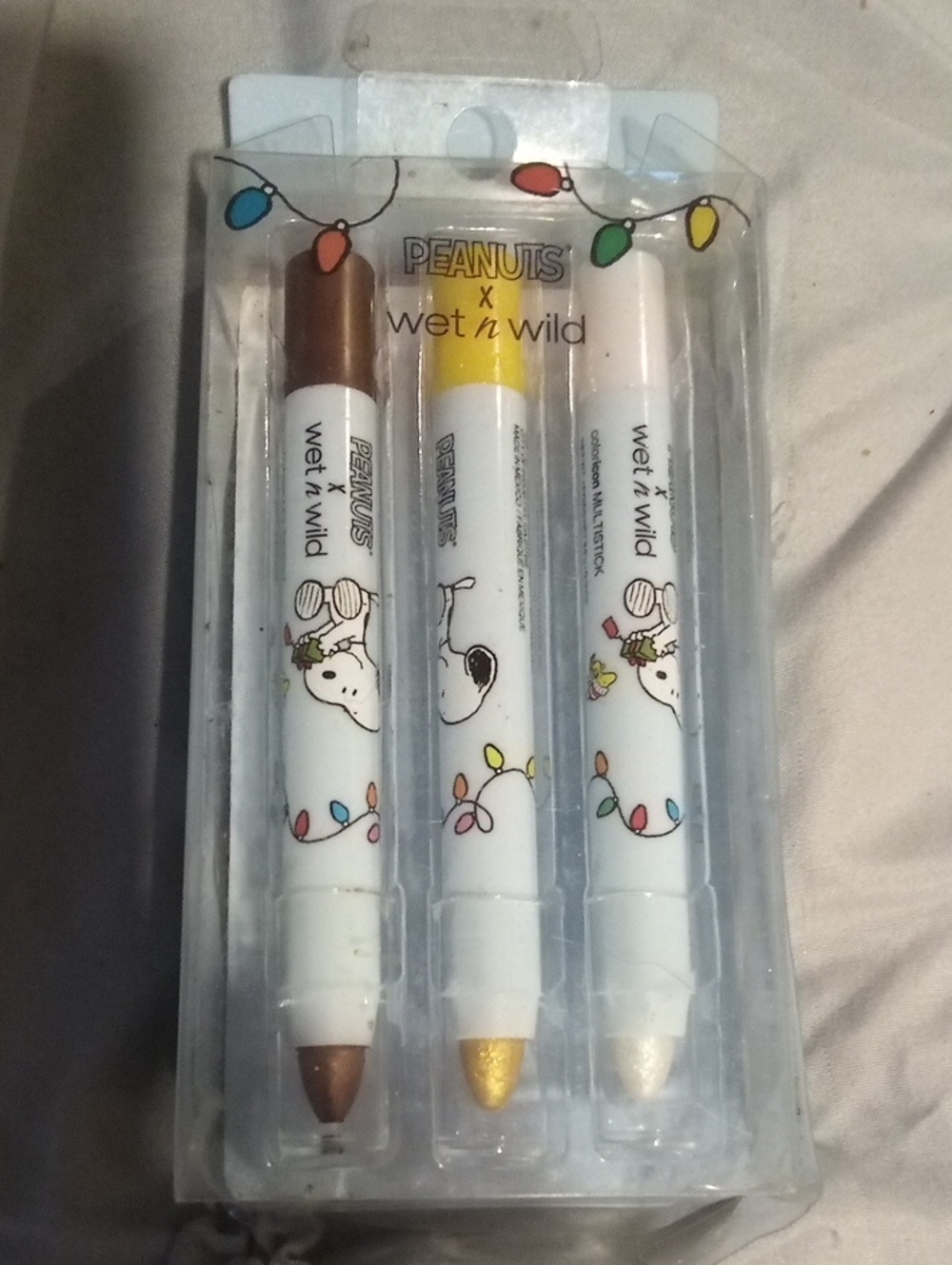 wet n wild Peanuts Holiday Lip Crayon Trio - Brown, Gold, Pearl